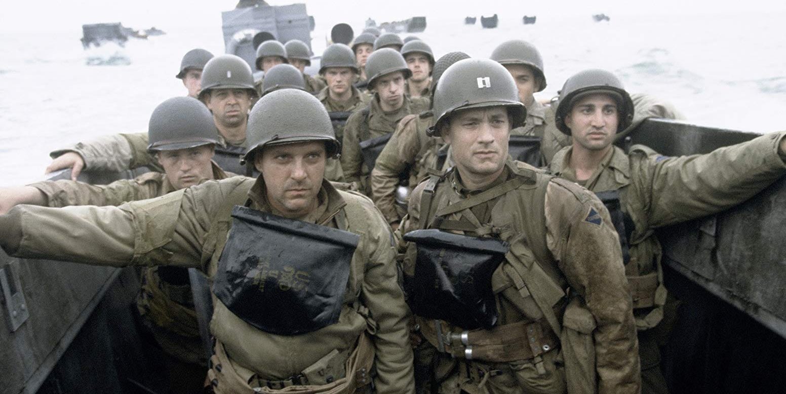 Tom Sizemore und Tom Hanks ahnen nichts Gutes in „Der Soldat James Ryan“.