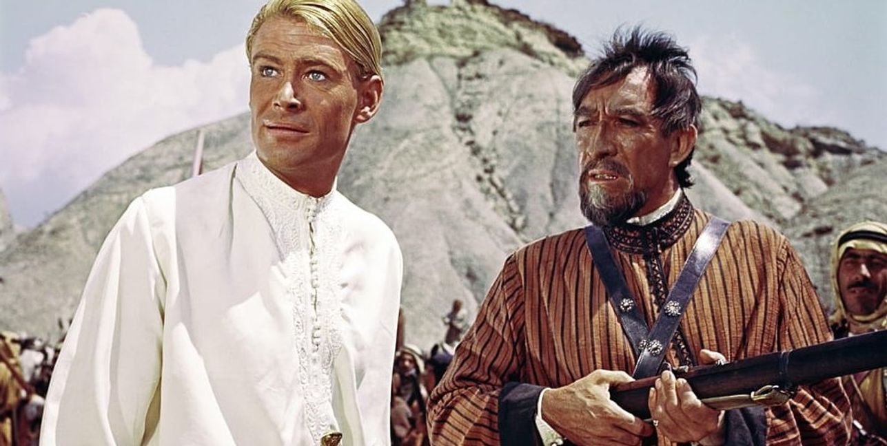Peter O' Toole und Anthony Quinn in "Lawrence von Arabien".