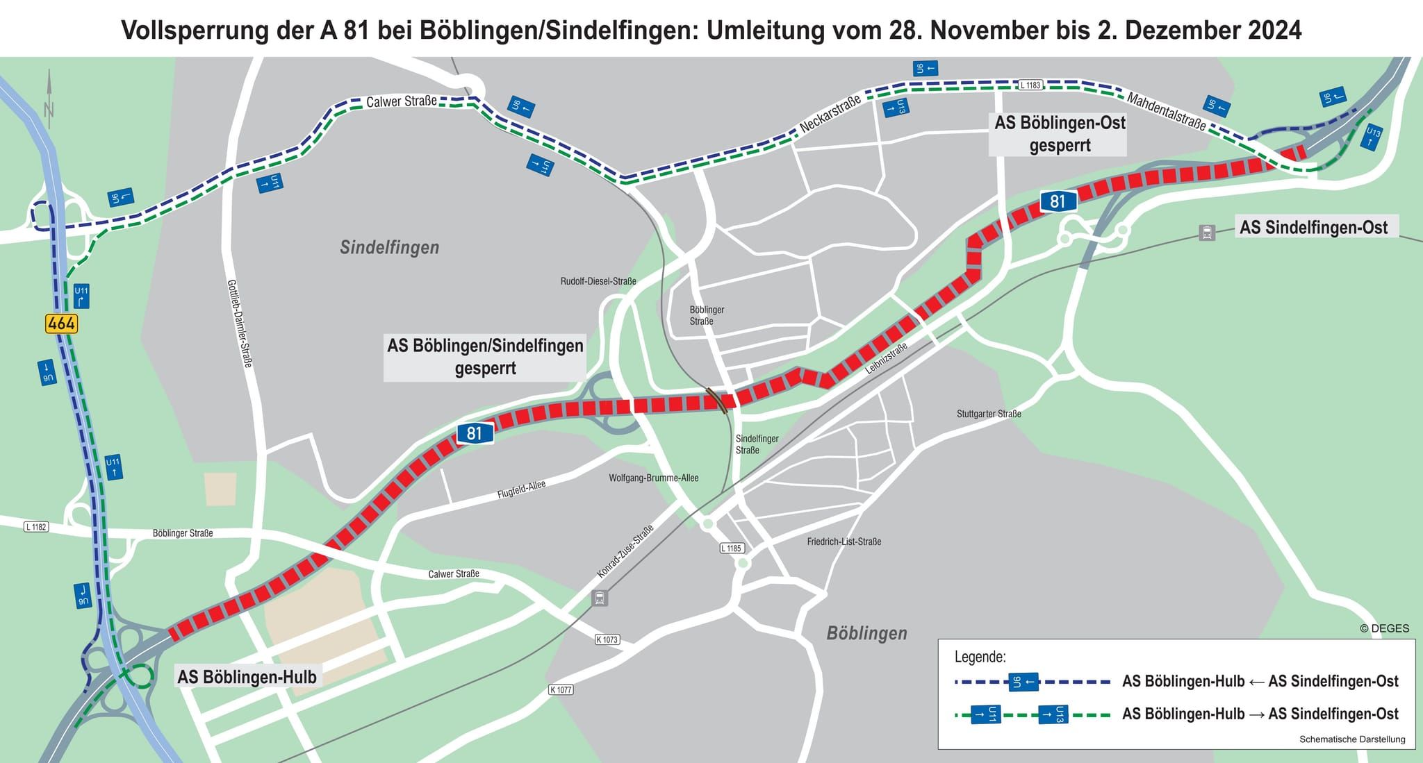 Umleitung Verkehr