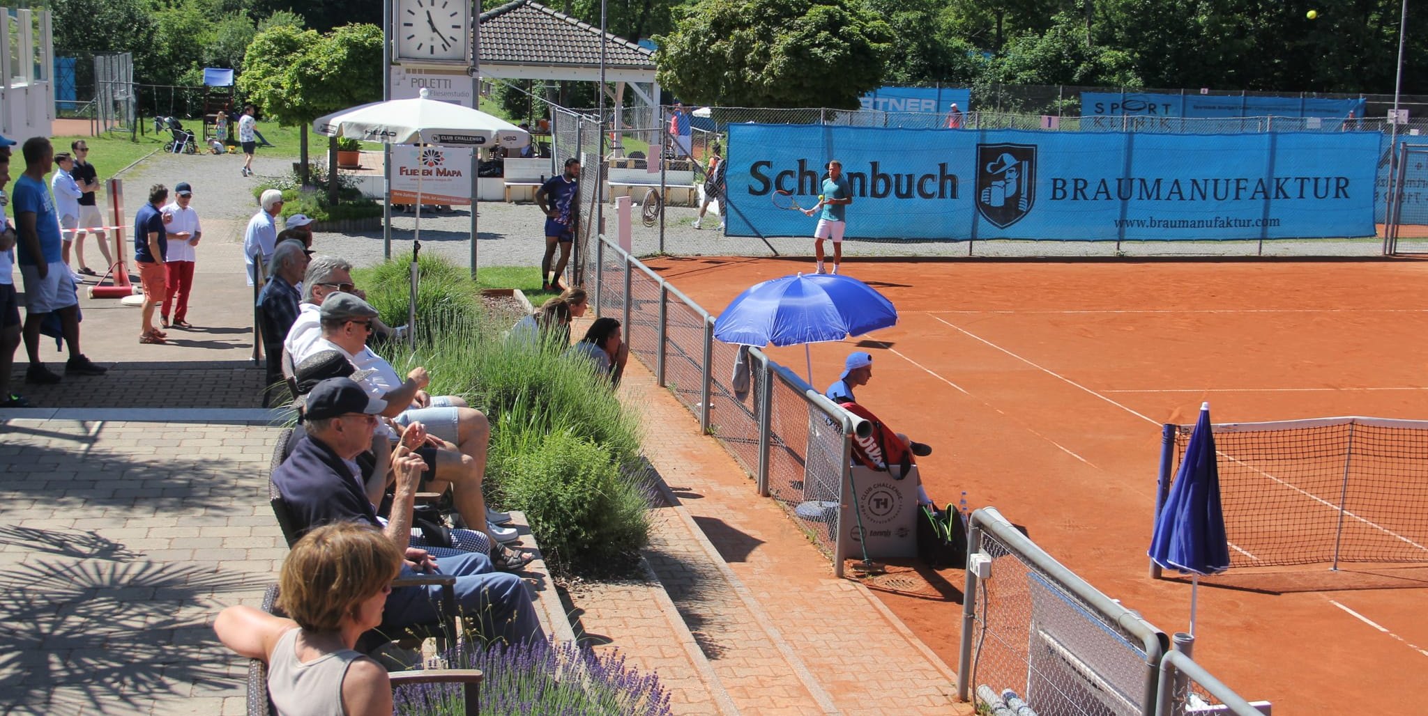 Die Tennisanlage der SV Böblingen auf dem Zimmerschlag.