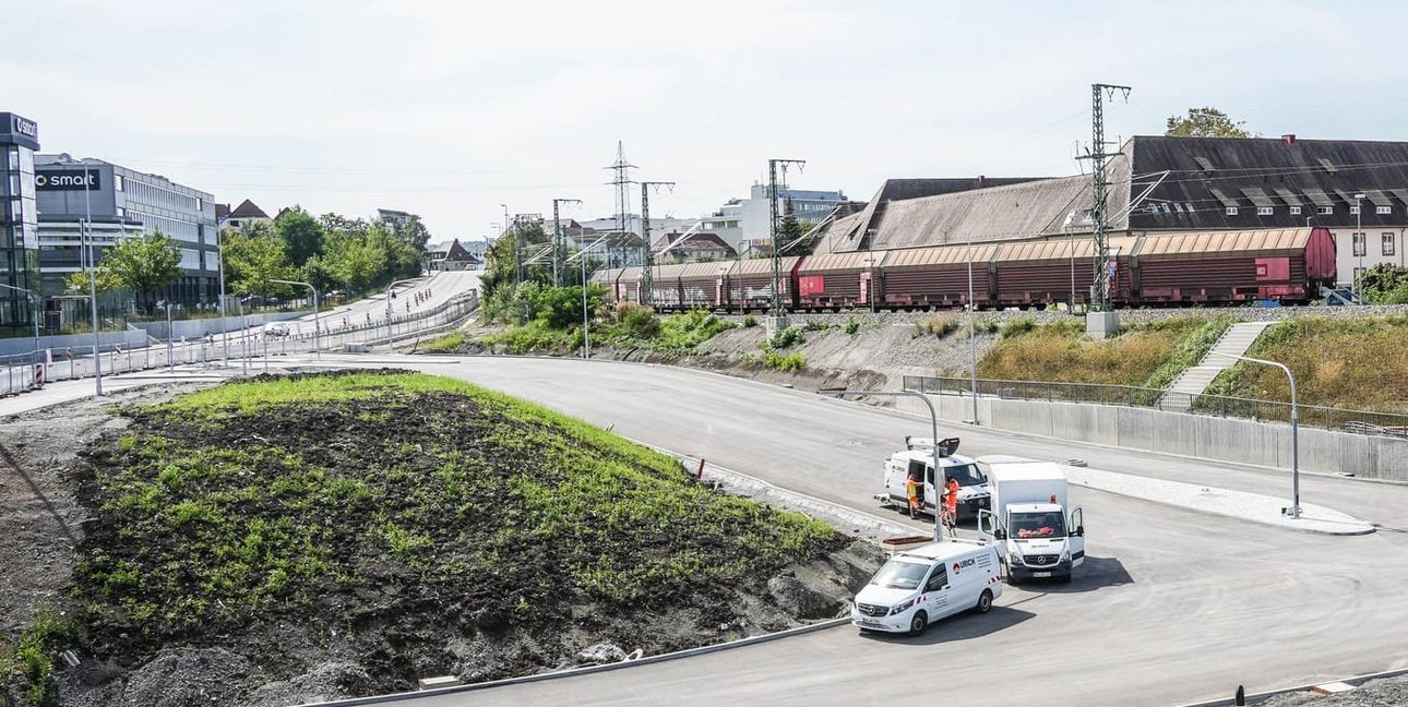Im Herbst soll die Rampe von der Leibnizstraße zur Sindelfinger Straße für den Verkehr freigegeben werden.