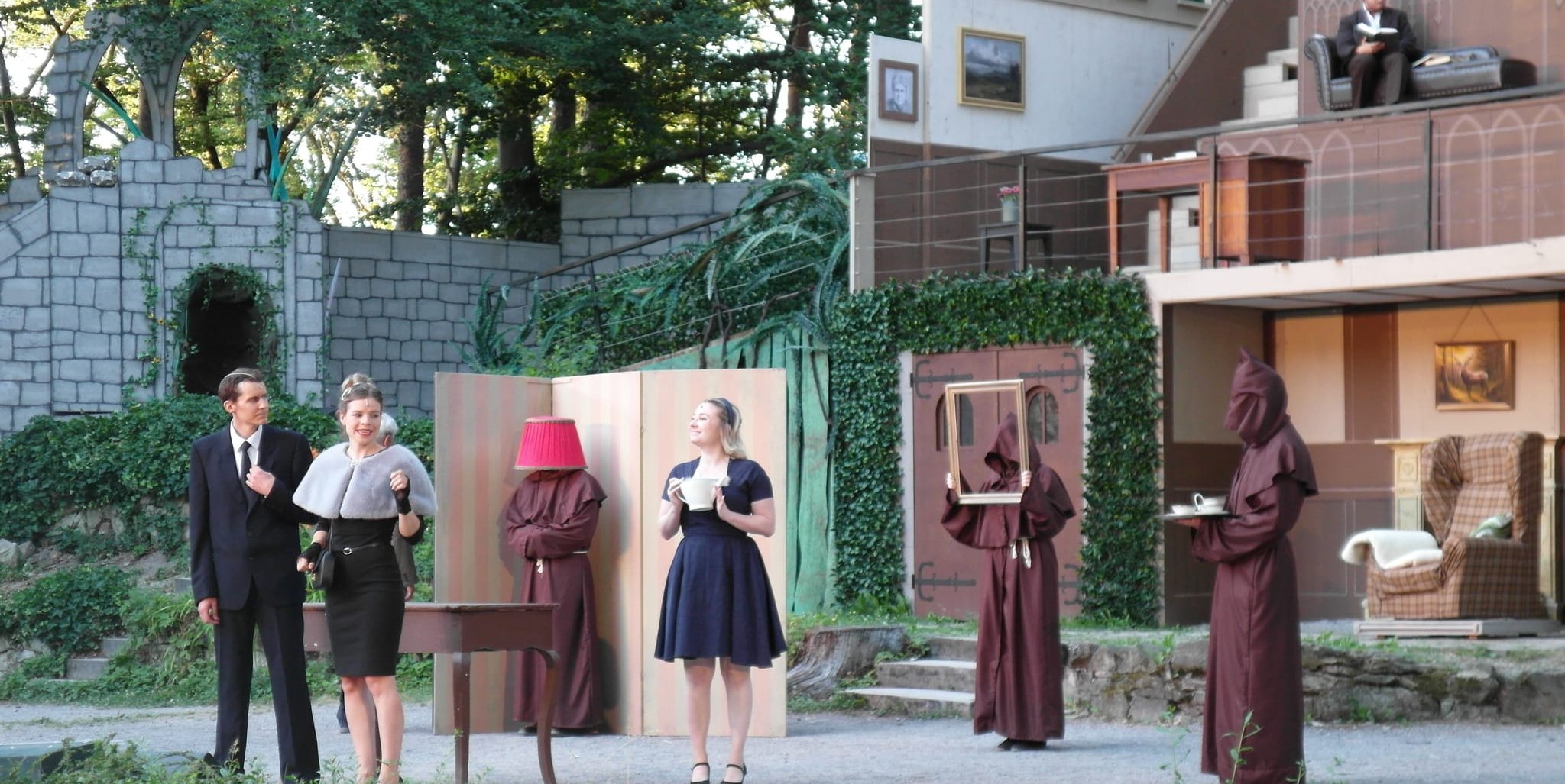 Bei der Premiere von „Der schwarze Abt“ hatten mehrere Hundert Zuschauer Spaß.