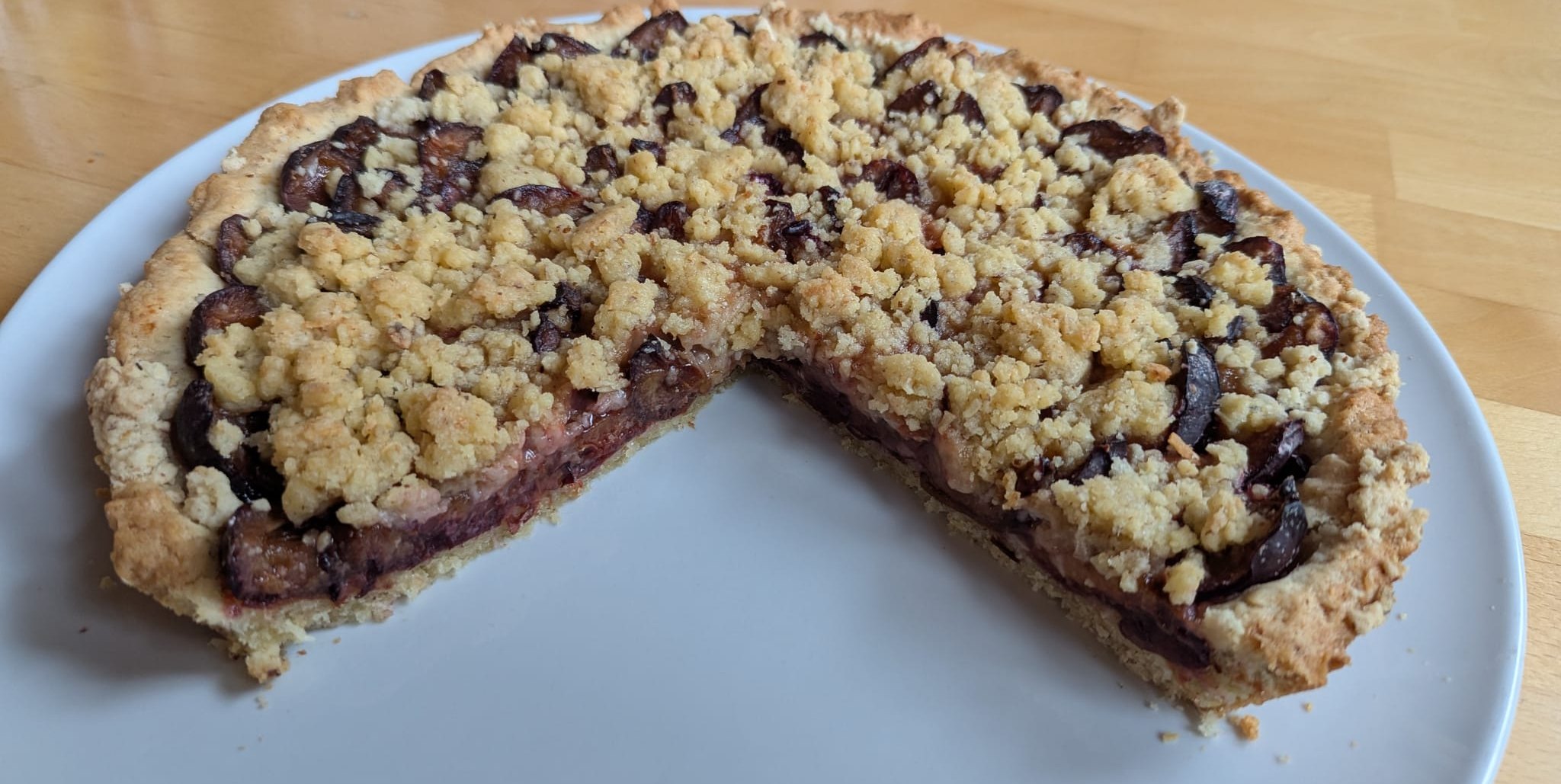 Einfacher Zwetschgenkuchen.