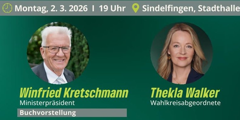 Zum Wahlkampf der Grünen kommt der Ministerpräsident nach Sindelfingen.