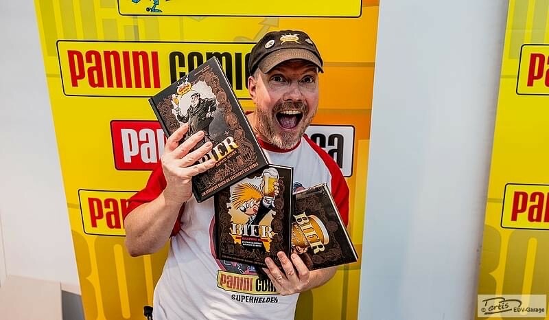 Als Redakteur des Panini-Verlags hat der Böblinger Steffen Volkmer jetzt dafür gesorgt, dass die 2015 in den USA erschienene „Comic Story of Beer“ auf Deutsch erschienen ist.   Bild: z