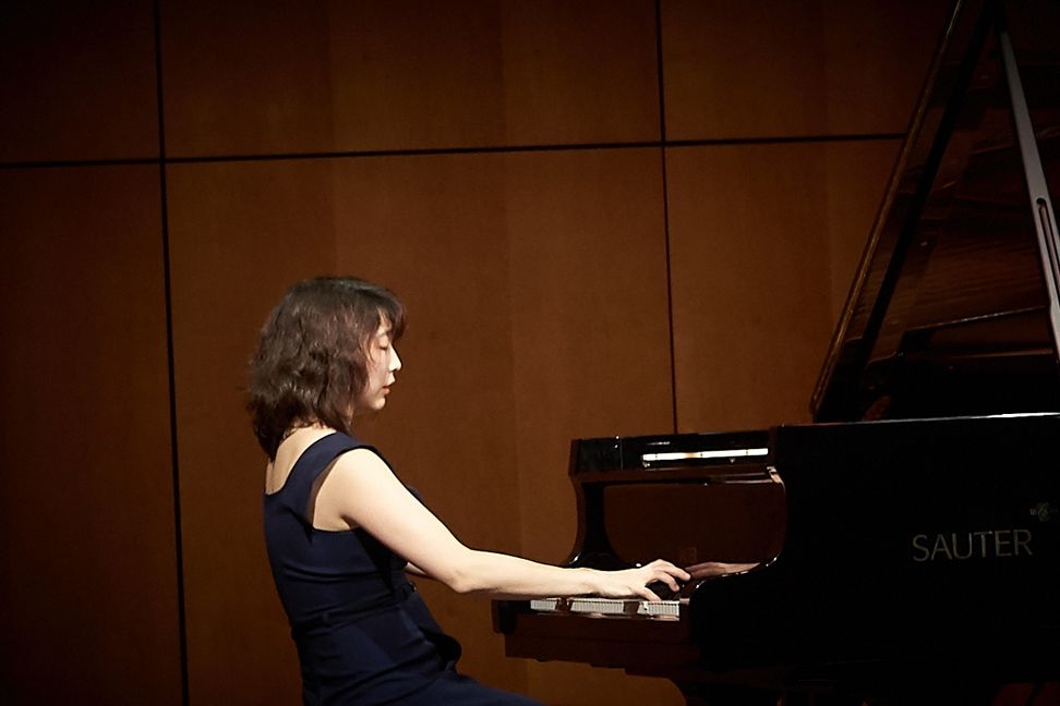 Debütantin Claire Huangci beim 26. Internationalen Pianistenfestival.      Bild Heiden