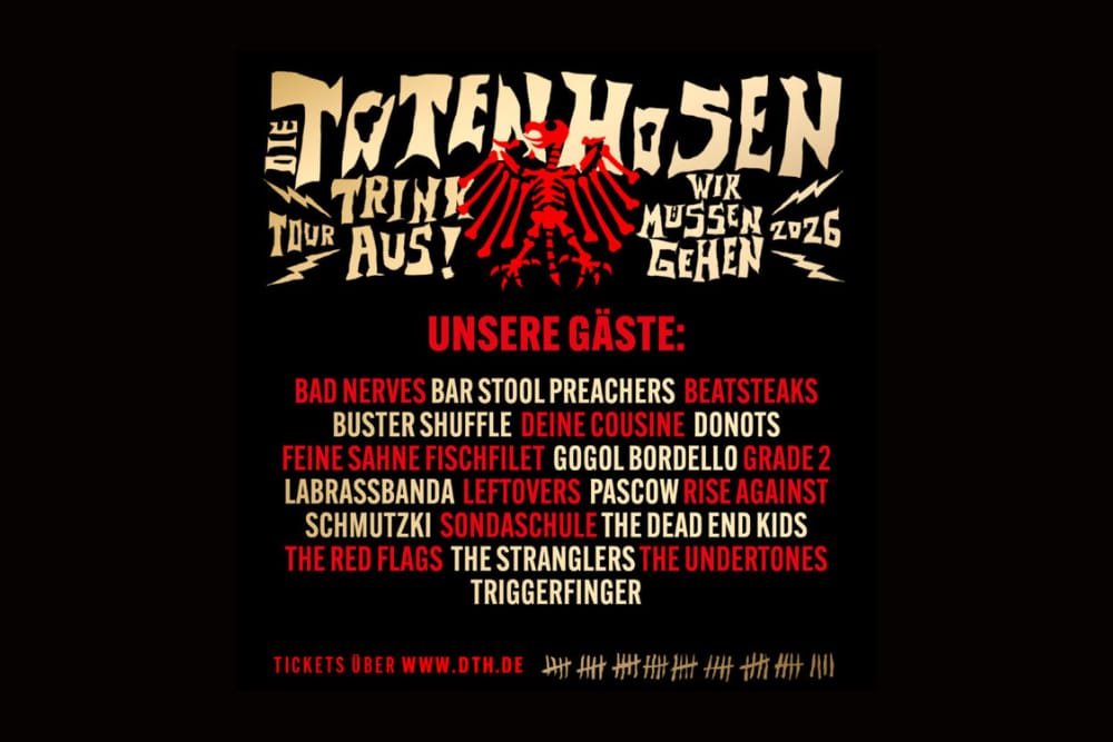 Das sind die Vorbands für die Tour 2026.