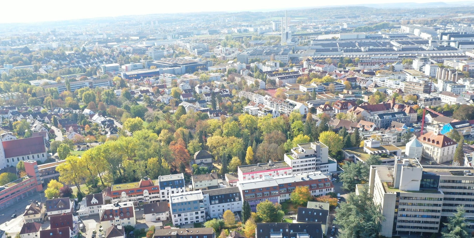 Sindelfingen aus der Vogelperspektive.