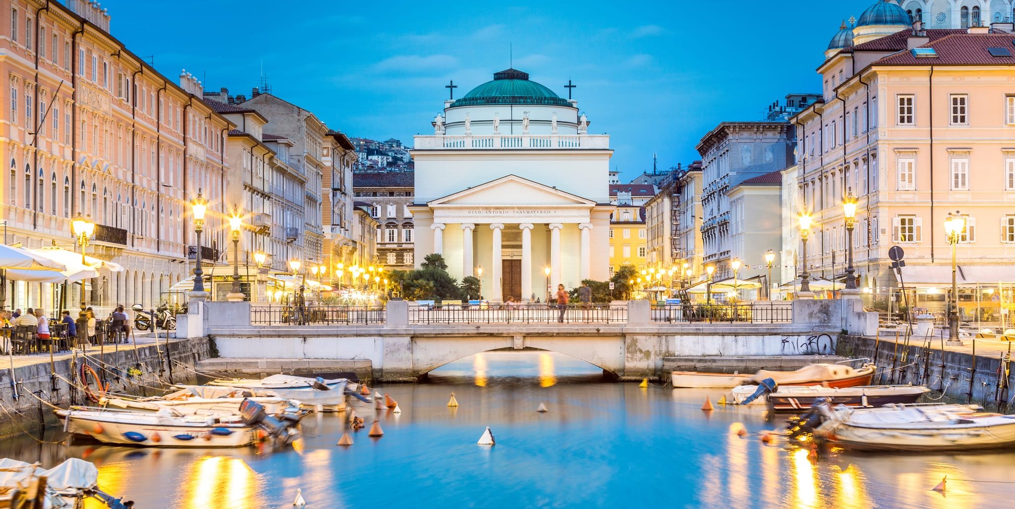 Nicht der schlechteste Ort für eine Auszeit: Der Canal Grande in Triest.