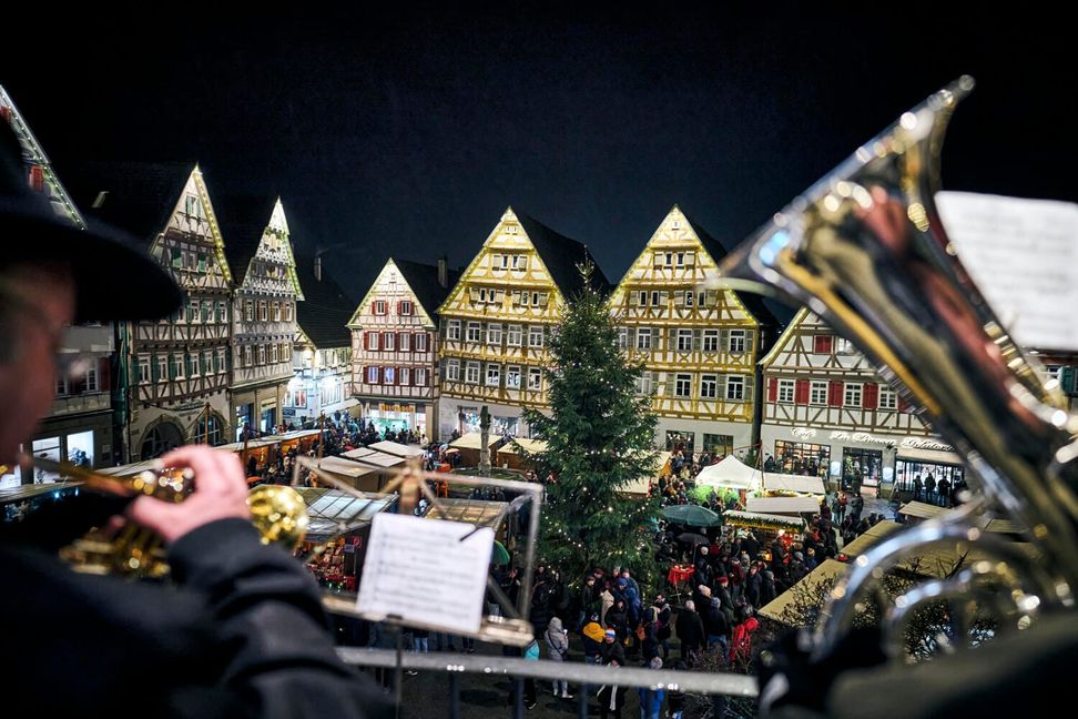 Der Herrenberger Weihnachtsmarkt.