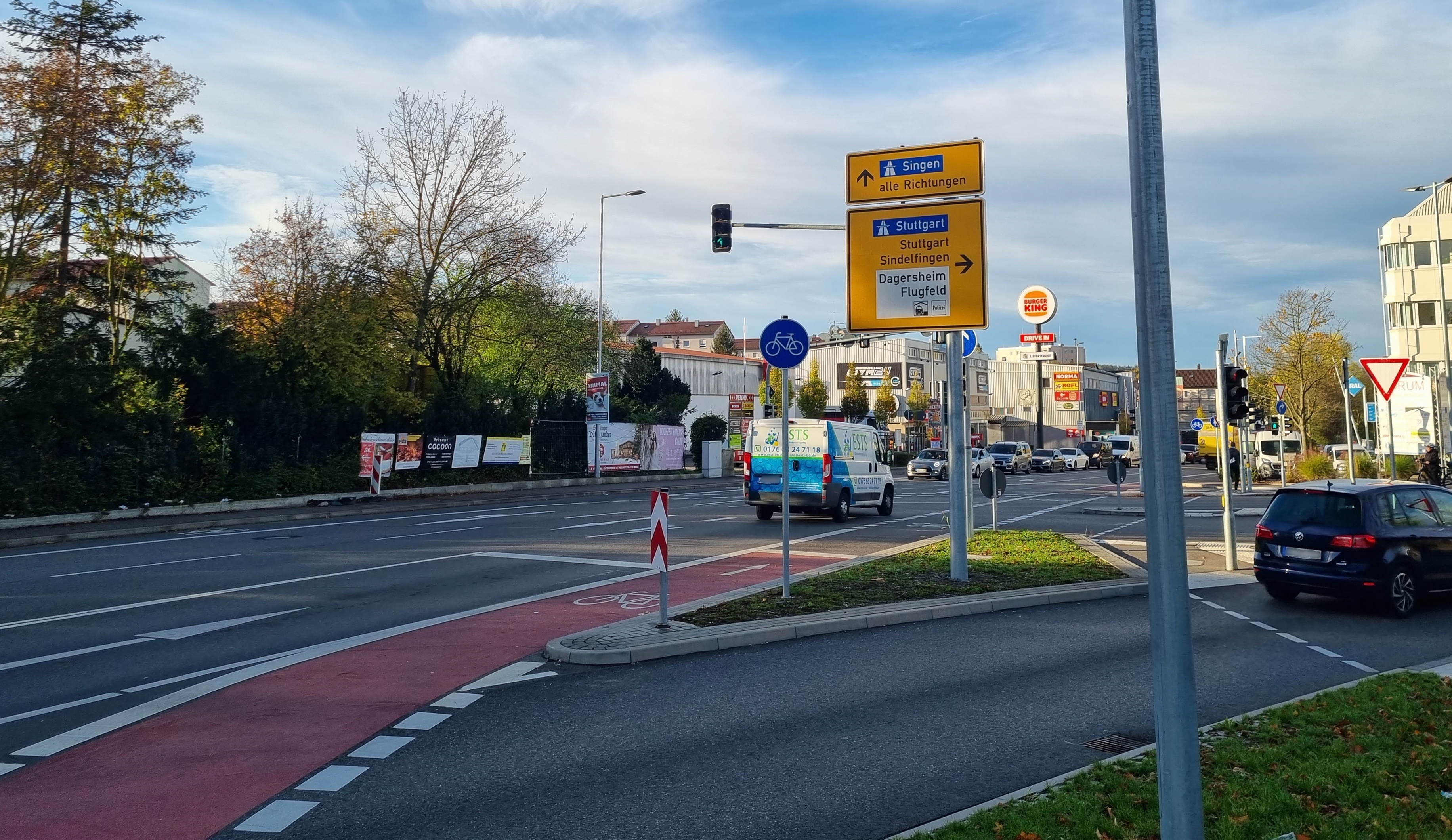 An der Kreuzung zwischen der Herrenberger Straße und der Calwer Straße soll ein neuer Blitzer aufgestellt werden. Bild: Hamann