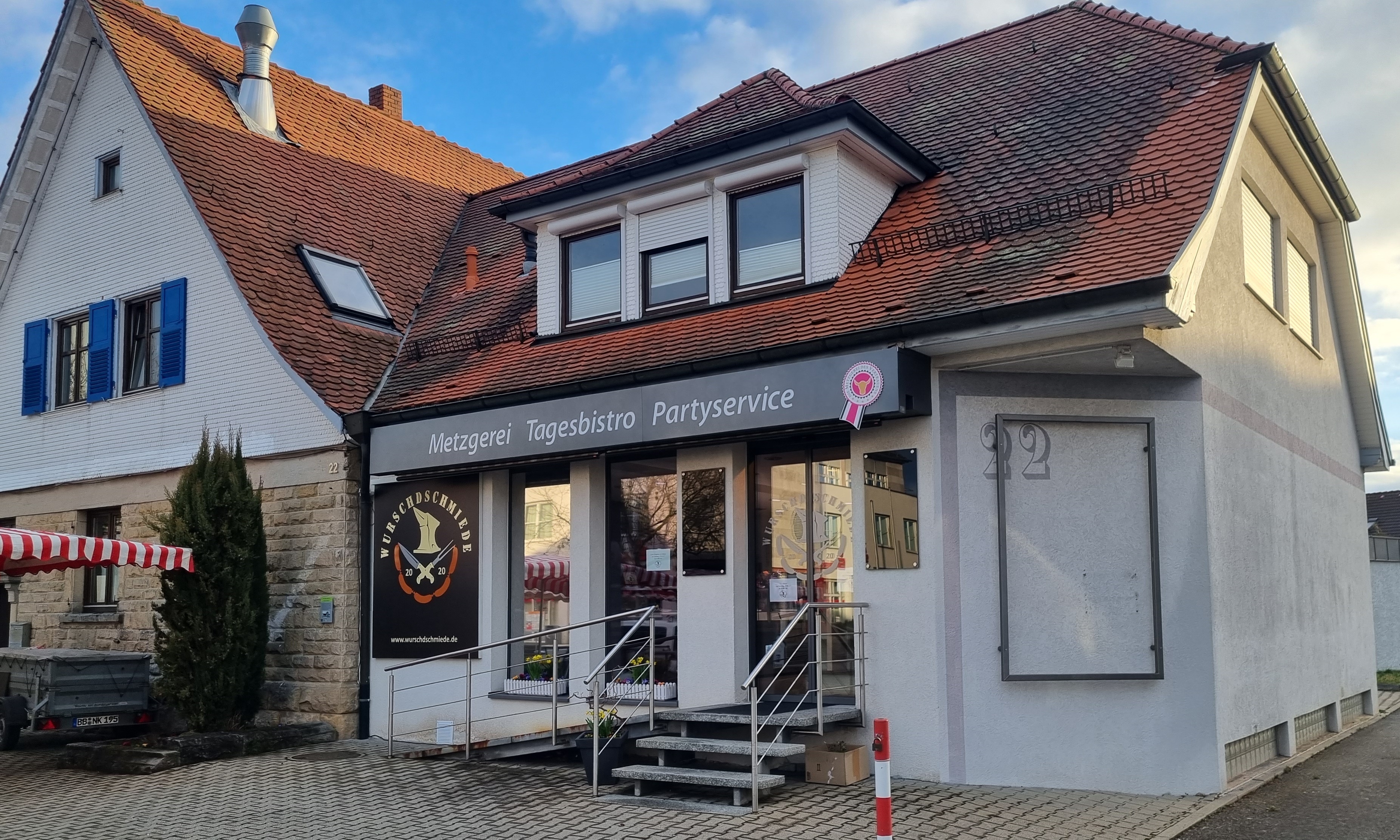 Die neue Filiale der Metzgerei Wurschdschmiede befindet sich in der Schönaicher Bahnhofstraße 22. Bild: Hamann
