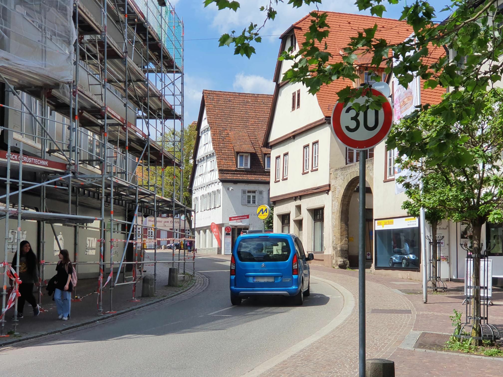 In der Sindelfinger Ziegelstraße ist schon lange maximal Tempo 30 erlaubt.      Bild: Wegner