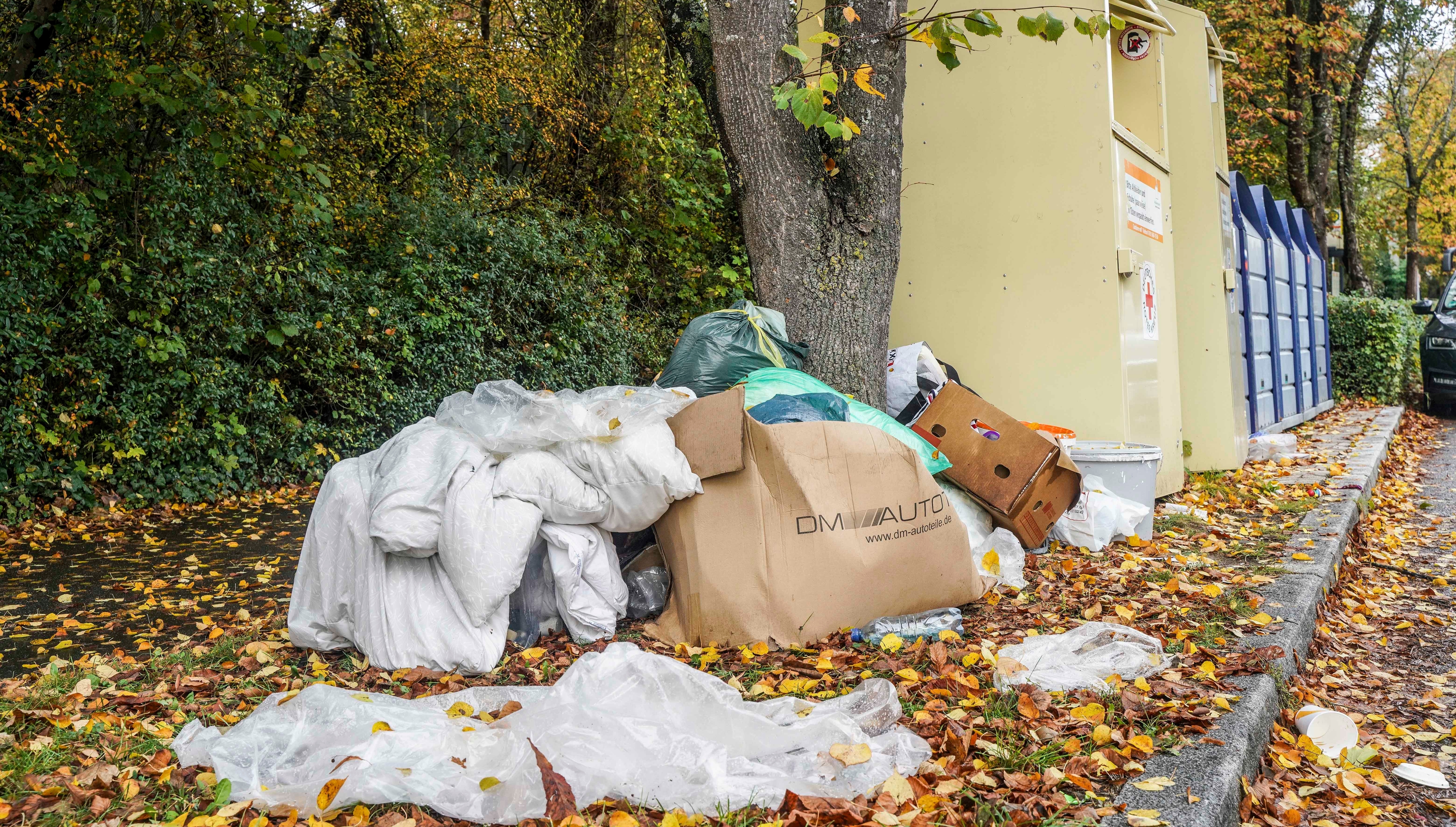 Wilder Müll in der Guttenbrunnstraße. Oft nutzen die Verursacher den Schutz der Dunkelheit, um Abfälle illegal abzuladen. Bilder: Dettenmeyer