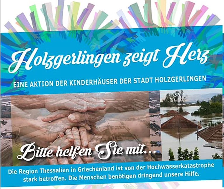 Holzgerlingen zeigt Herz für die Flutopfer in Griechenland und bittet um Spenden. Bild: z